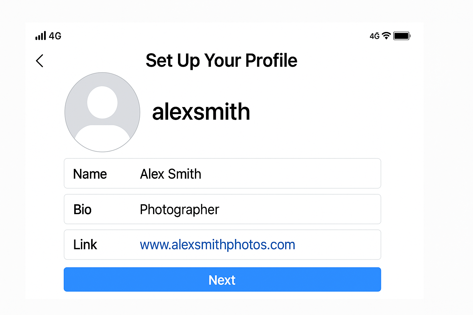 Instagram profile optimization